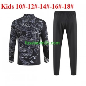 Real Madrid Dragon Kinder Schwarz Sweatshirts Anzüge 2023-2024